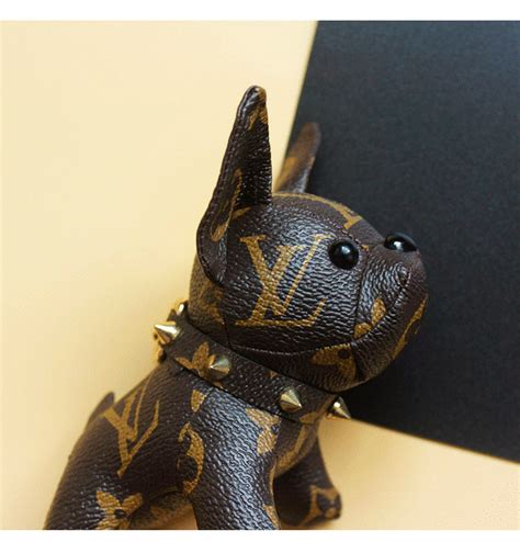 louis vuitton french bulldog leather key ring|Louis Vuitton key pouch wallet.